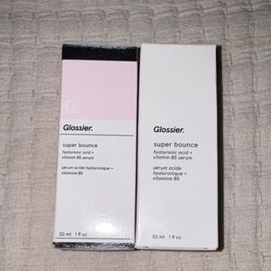 Glossier Super Bounce Serum Duo - Pink and White Packaging x2